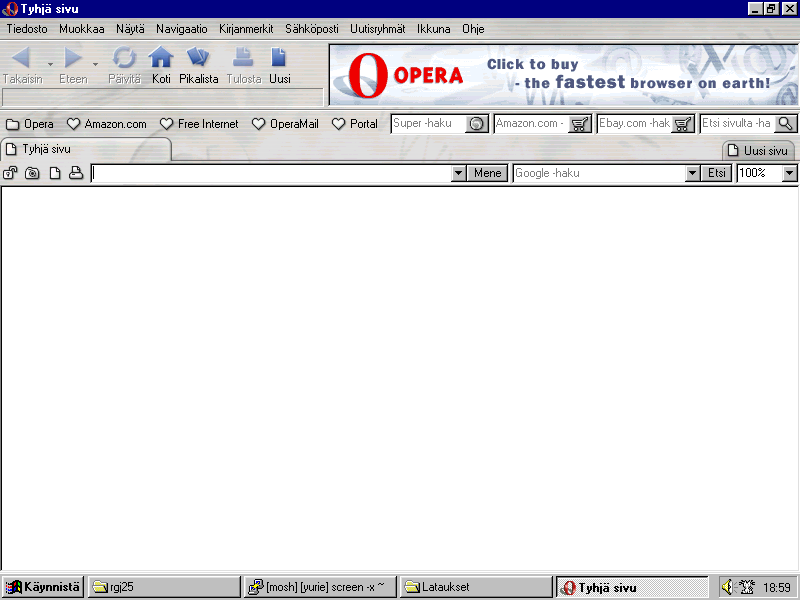 Opera 6.06, suffering from these kinds of problems